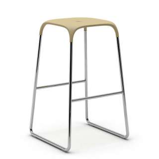 Hocker in Arbeitsplattenhöhe Beige