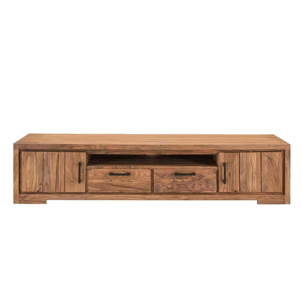 TV Lowboard 205 cm breit aus Sheesham Massivholz