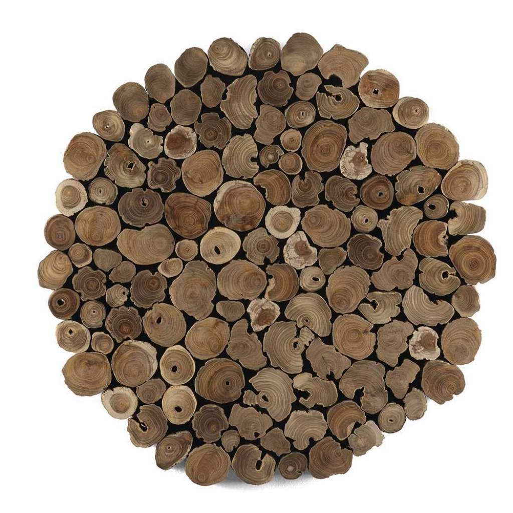 Deko Wandbild aus Teakhölzern ausgefallen