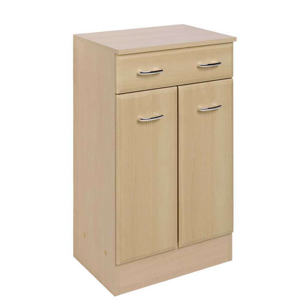 Badezimmer Unterschrank in Buchefarben 50 cm breit