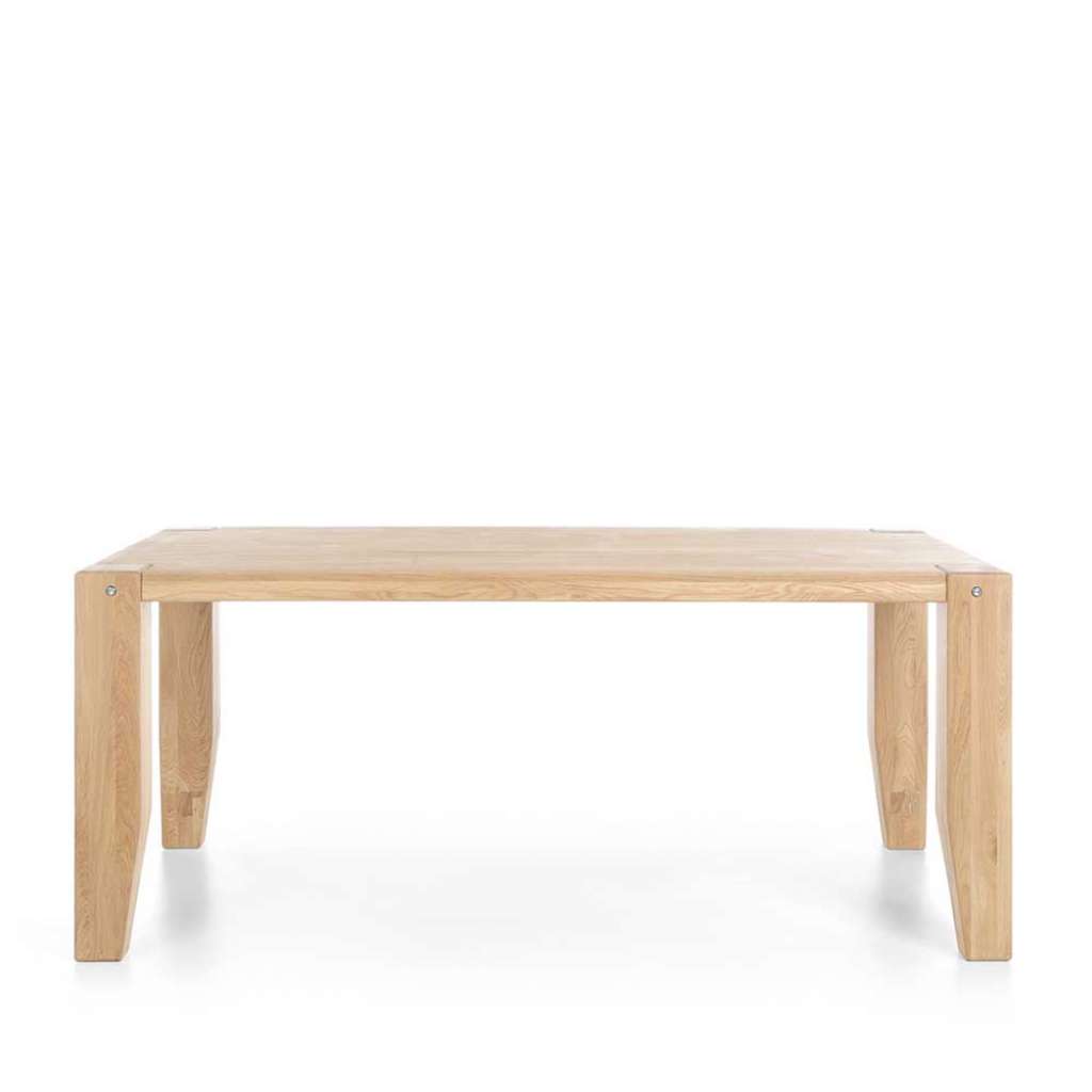 Massivholz Esstisch in Eiche Bianco Wildeiche