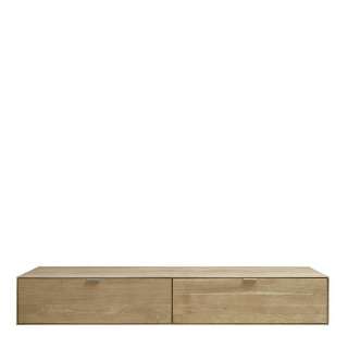 TV Möbel in Eiche Bianco Wildeiche Massivholz