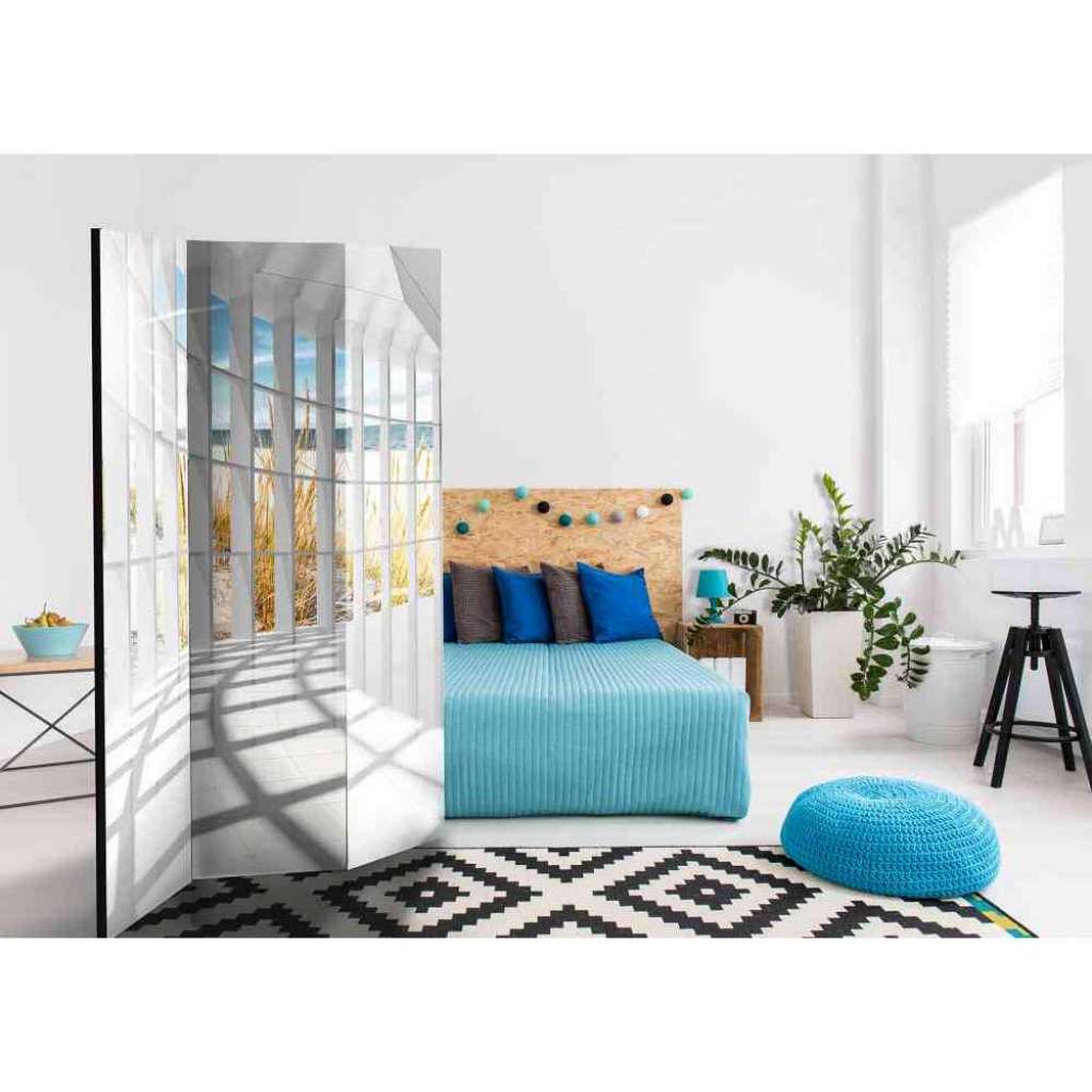 Spanische Wand aus Leinwand mit Strandmotiv