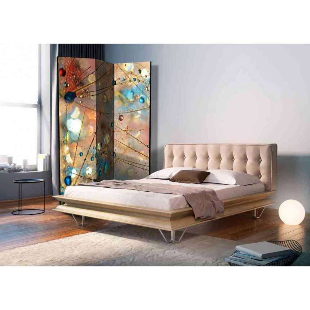 Spanische Wand mit bunten Tropfen 3 teilig
