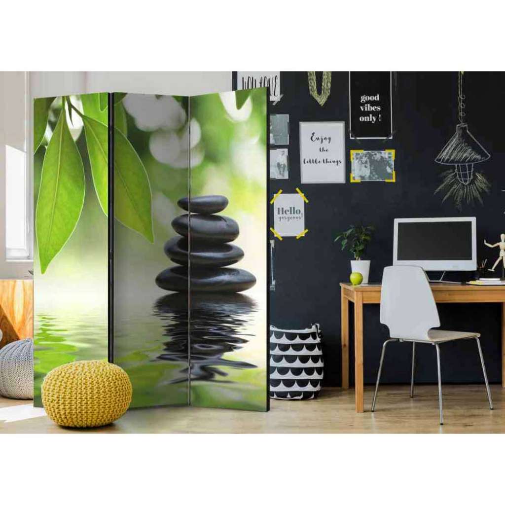 Zen Design Paravent aus drei Elementen 135 cm breit