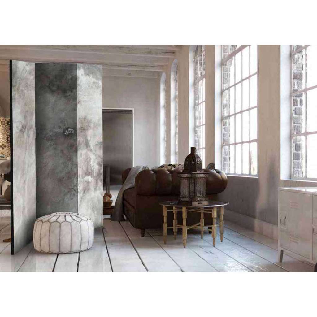 Spanische Wand mit abstraktem Wolken Motiv 135 cm breit