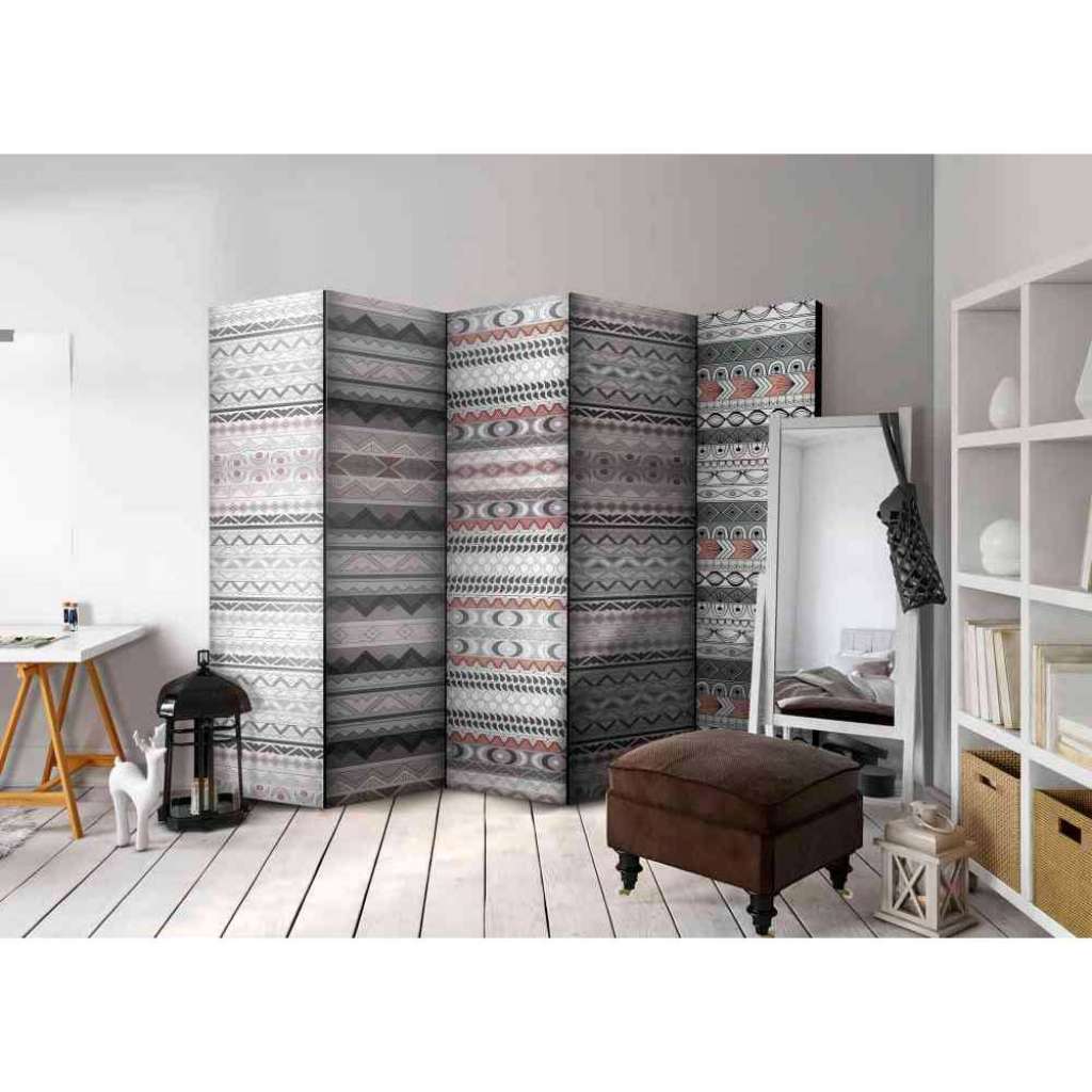 Raumtrenner Paravent im Ethno Design Bunt