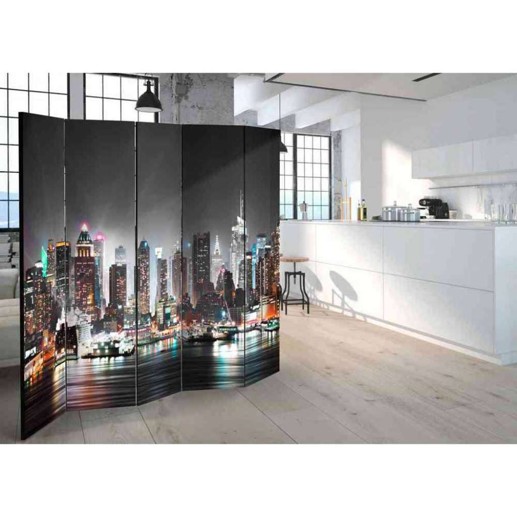 New York Motiv Paravent mit fünf Elementen 225 cm breit