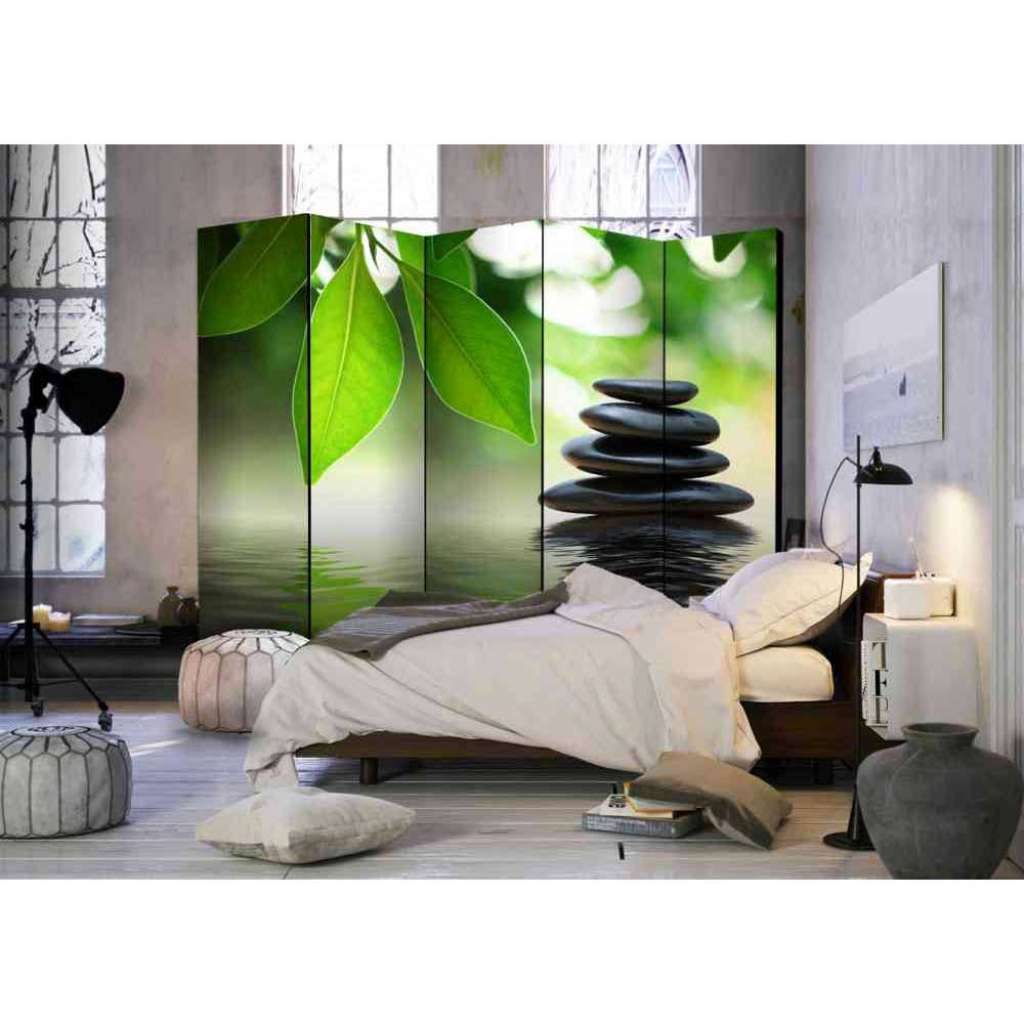 Spa Paravent im Zen Design 225 cm breit