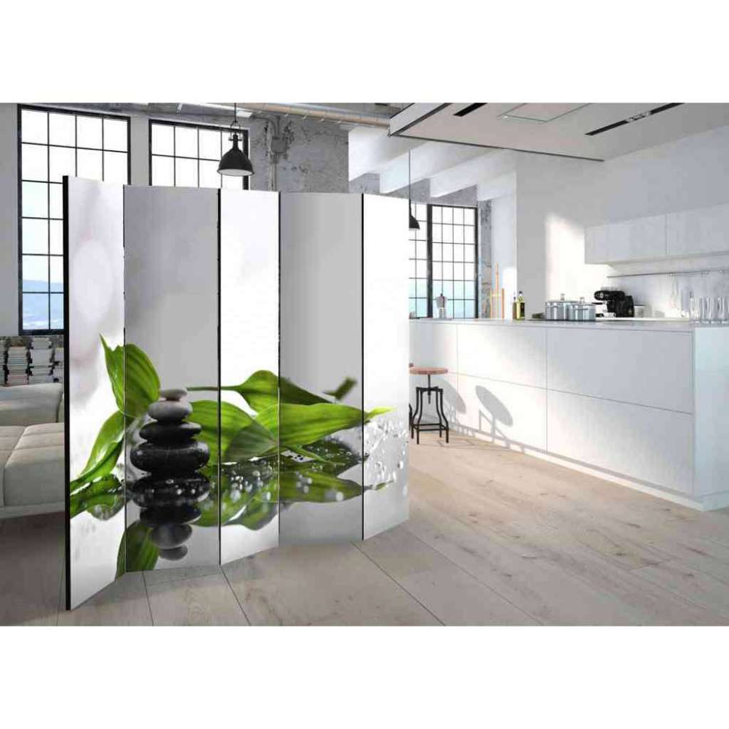 Design Paravent mit Wellness Motiv 225 cm breit