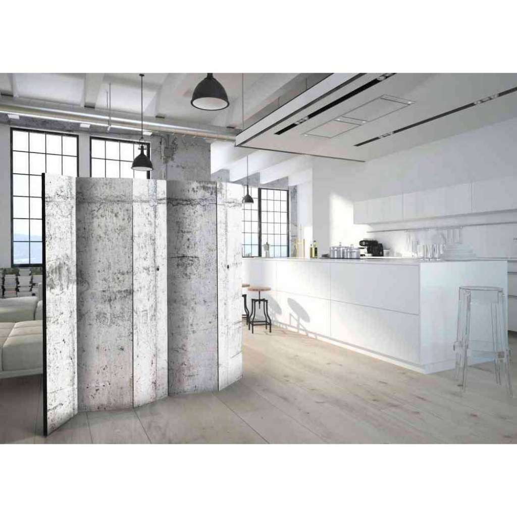 Industry Design Paravent in Beton Optik 225 cm breit