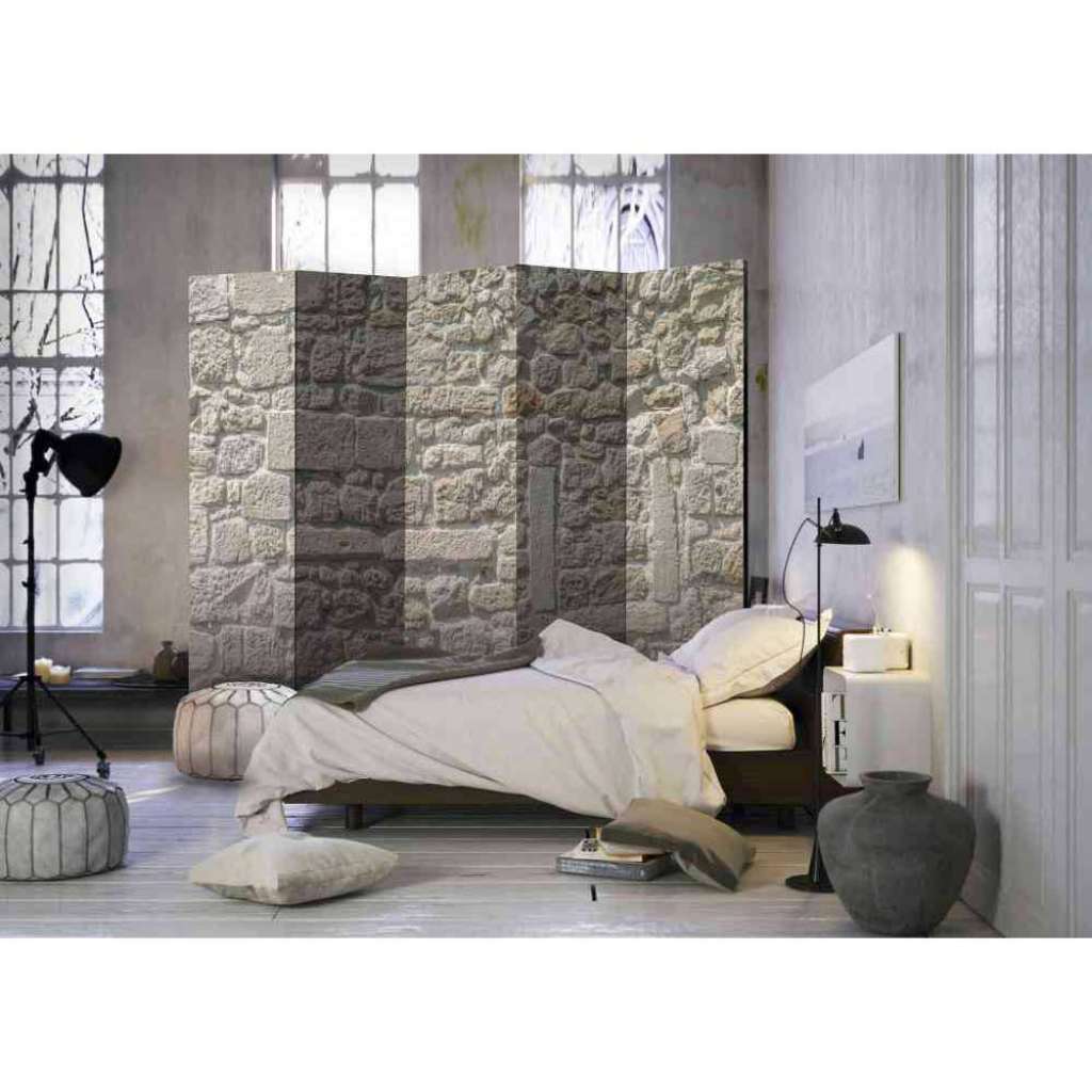 Paravent in Sandstein Optik modern