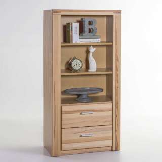 Bücherregal aus Kernbuche Massivholz 140 cm hoch
