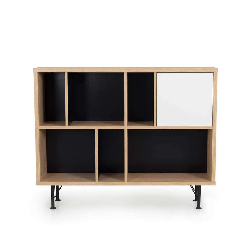 Standregal in Eichefarben 115 cm breit