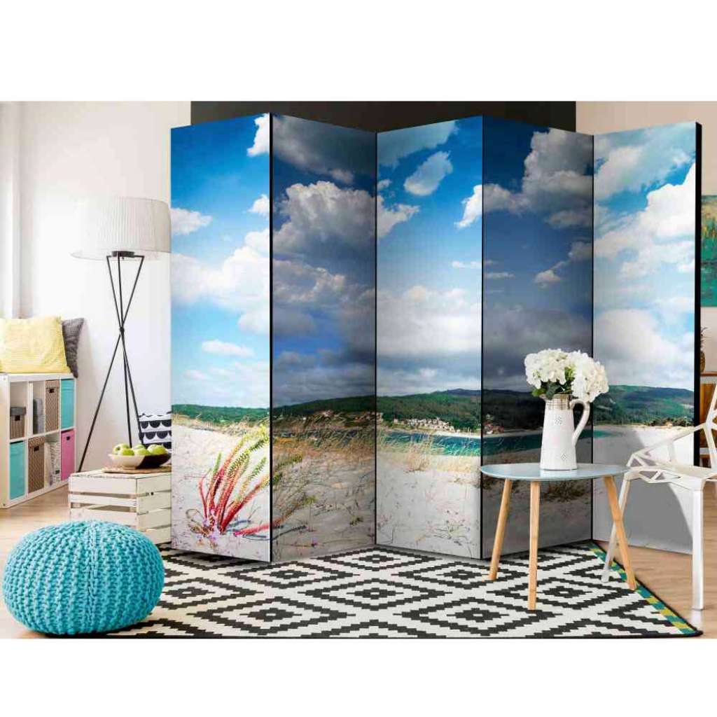 Spanischer Raumteiler mit Strand Landschaft modern