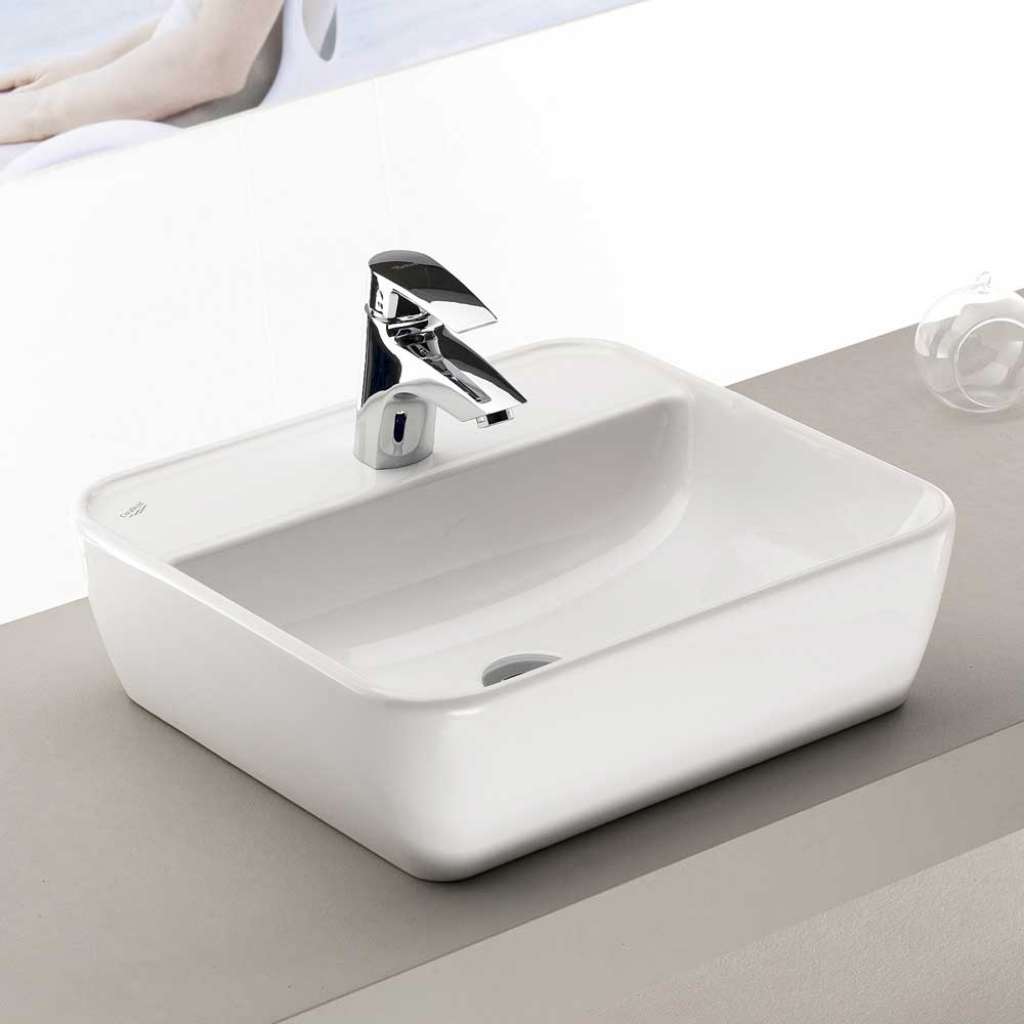 Keramikwaschbecken in Weiß 45 cm breit