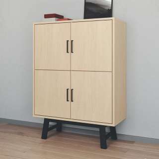 4 türiger Schrank mit Eiche furniert 100 cm breit