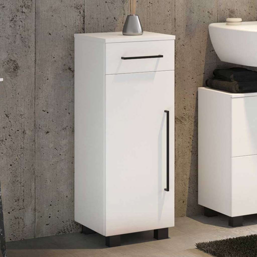Badunterschrank in Weiß 30 cm breit
