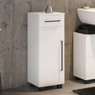 Badunterschrank in Weiß 30 cm breit