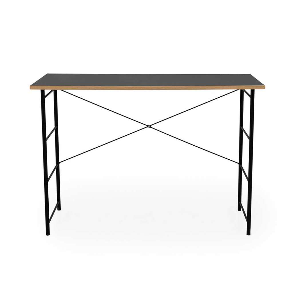 Design Schreibtisch in Schwarz 110 cm breit
