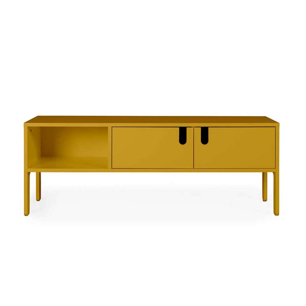 Design TV Lowboard in Gelb 50 cm hoch