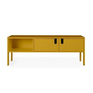 Design TV Lowboard in Gelb 50 cm hoch