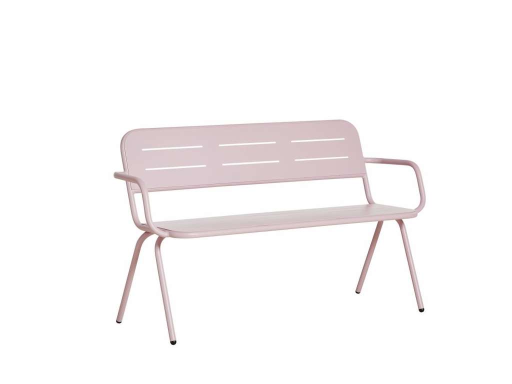 Woud - Ray Bank - Rose pink - mit Armlehne - outdoor