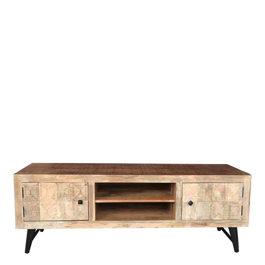 Fernsehboard 150 cm breit Mangobaum Massivholz