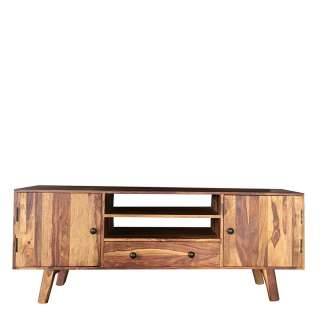 TV Möbel aus Sheesham Massivholz 140 cm breit