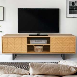 Fernsehboard mit Eiche furniert 150 cm breit