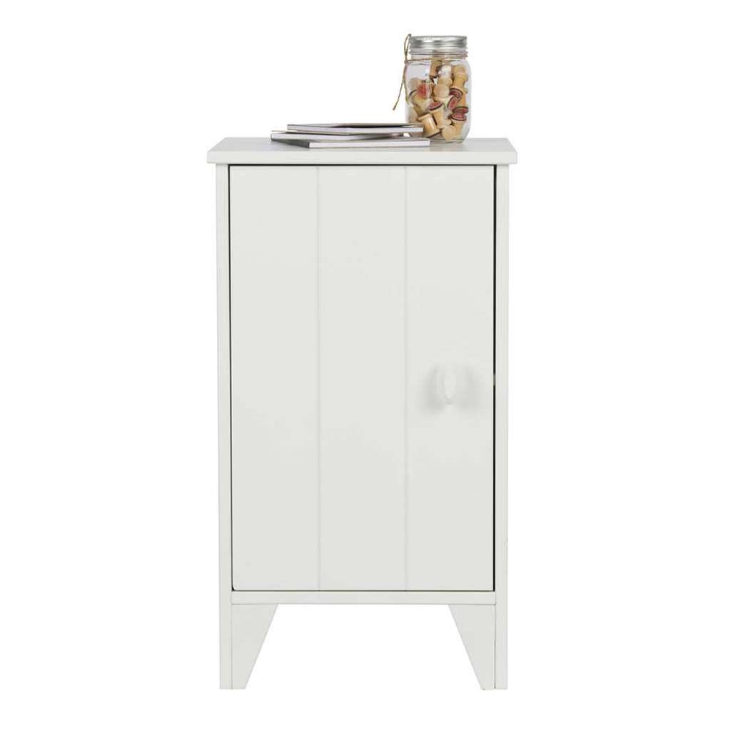 Nachtschrank in Weiß Kiefer