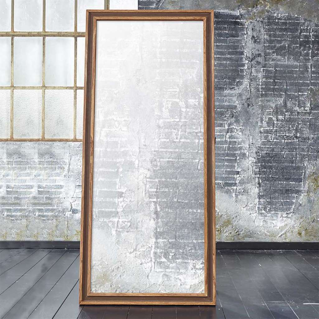 Standspiegel aus Sheesham Massivholz Landhausstil