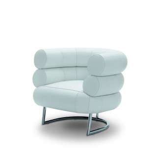 Classicon - Bibendum Sessel - Classic Leder Weiß - Gestell verchromt - indoor