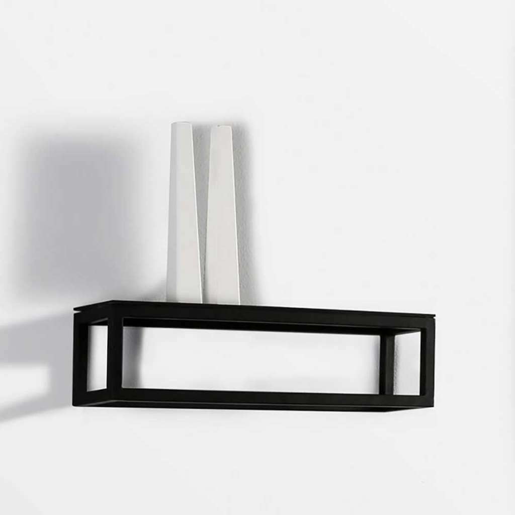 Bad Wandregal in Schwarz Aluminium
