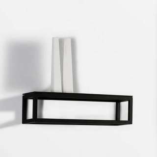 Bad Wandregal in Schwarz Aluminium