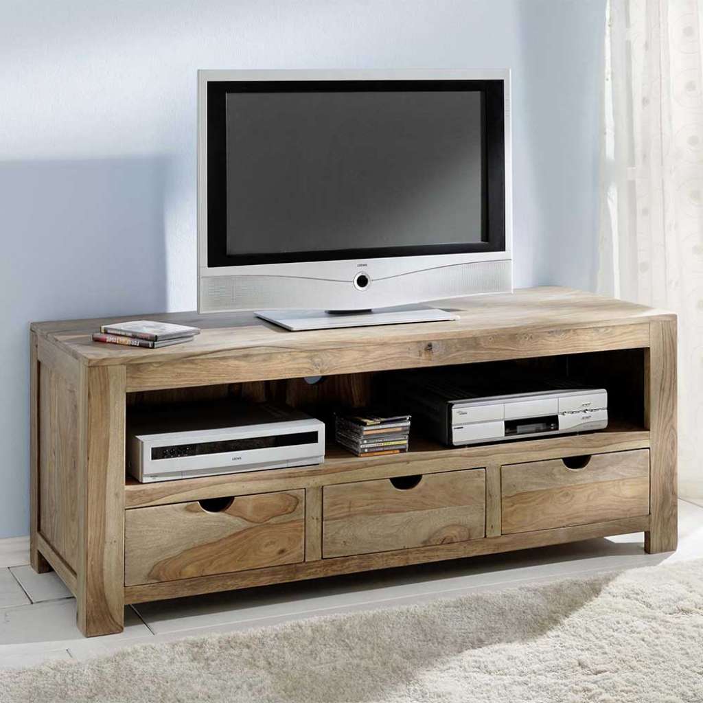 Fernsehmöbel aus Sheesham Massivholz 150 cm breit