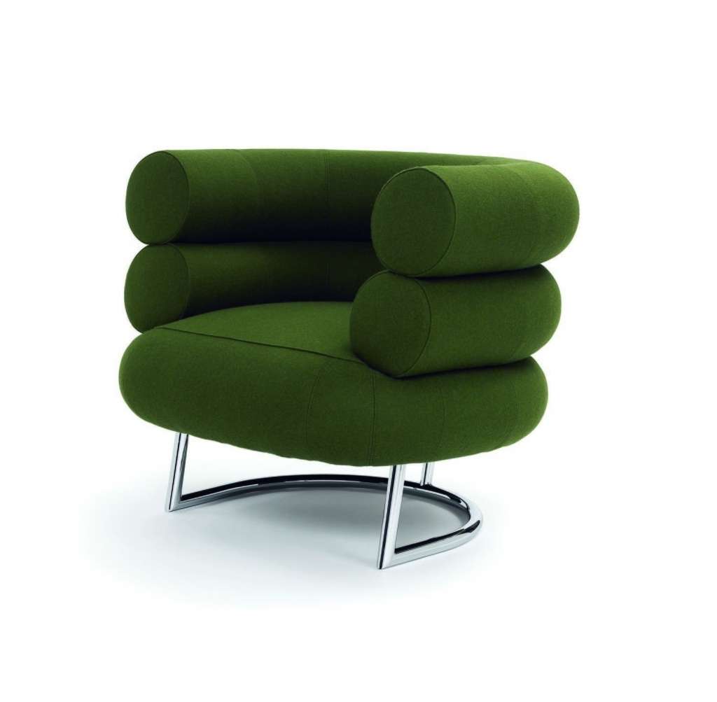 Classicon - Bibendum Sessel - Stoff Epinglé graublau - Gestell schwarz - indoor
