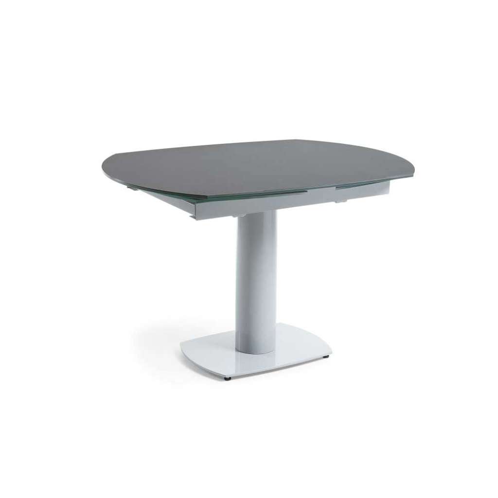 Glastisch in Anthrazit Keramik beschichtet