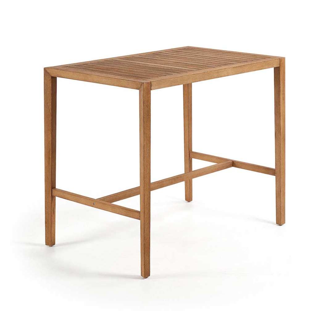 Bartisch aus Eukalyptusholz White Wash lackiert