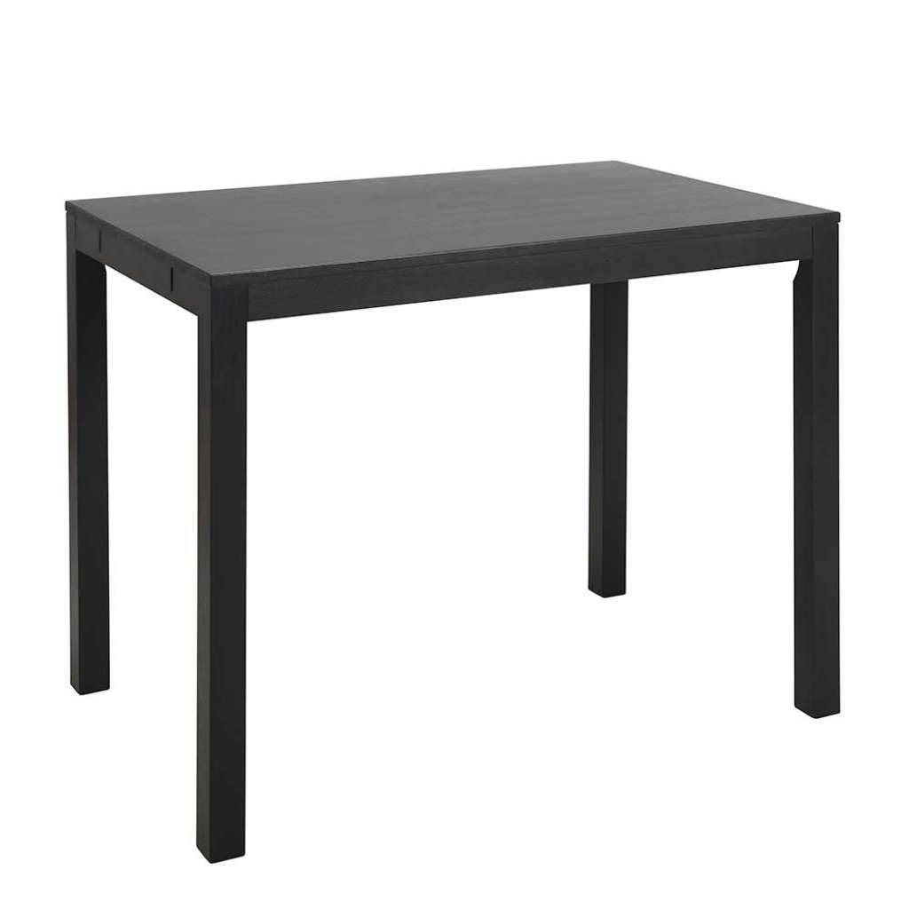 Tisch in Schwarz Ulme Massivholz