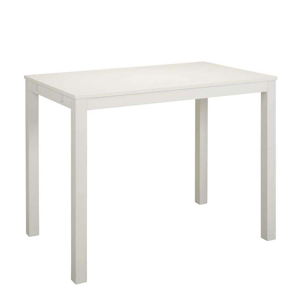 Weißer Bartisch im Skandi Design 75 cm tief