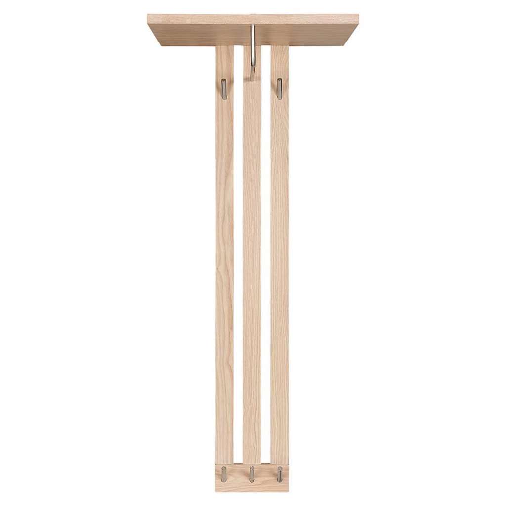 Garderobenpaneel mit Esche furniert 100 cm hoch