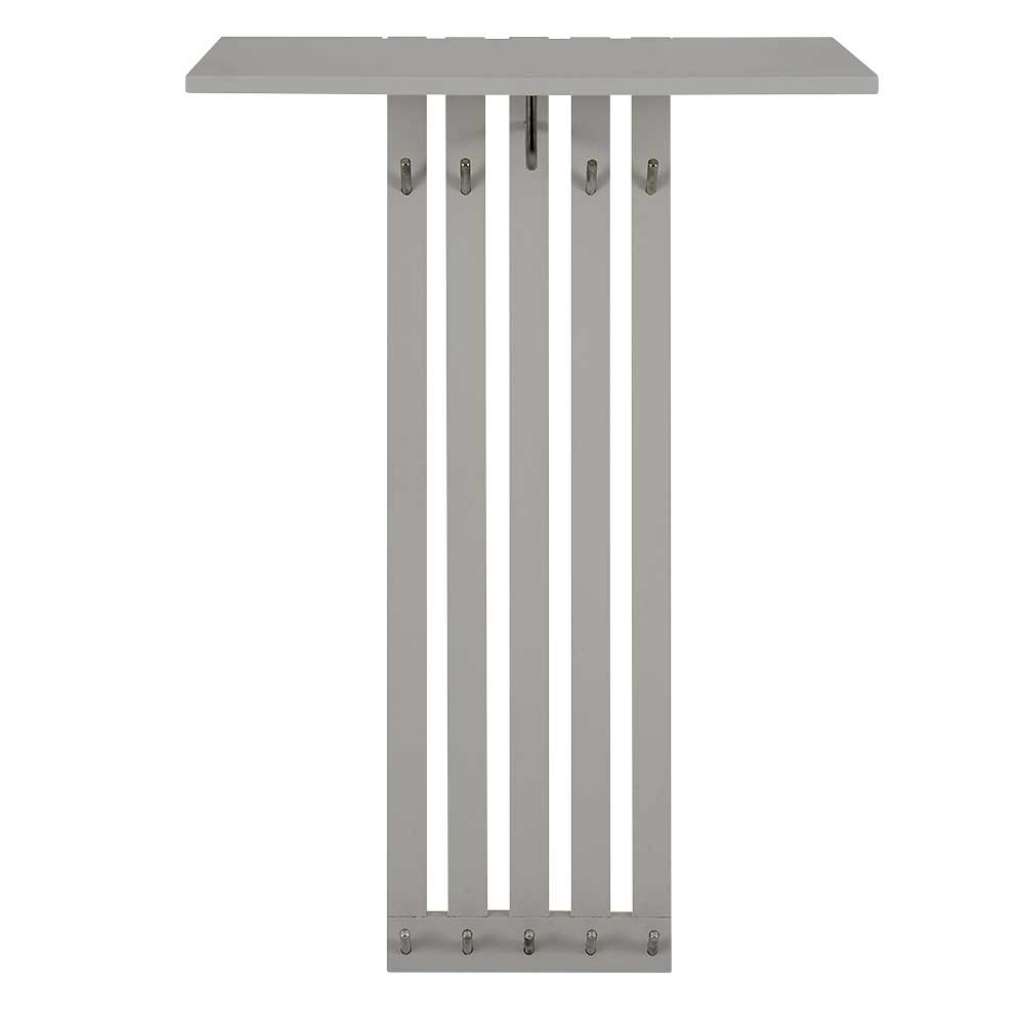 Garderobenpaneel in hell Grau 60 cm breit