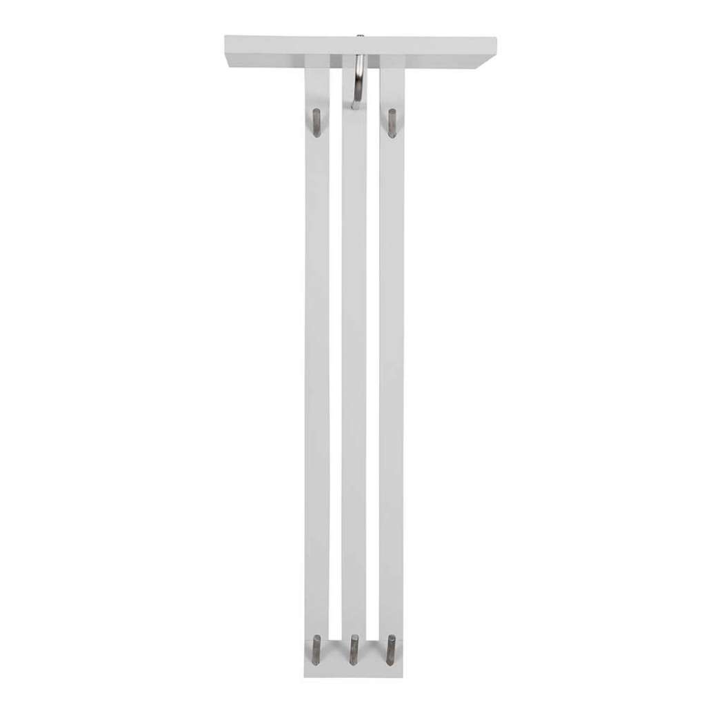 Wandgarderobenleiste in Weiß 100 cm hoch