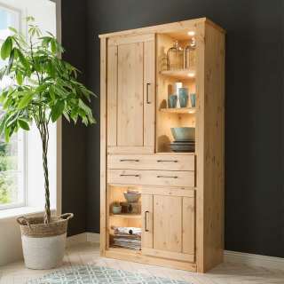 Vollholzschrank im Landhausstil Kiefer Massivholz