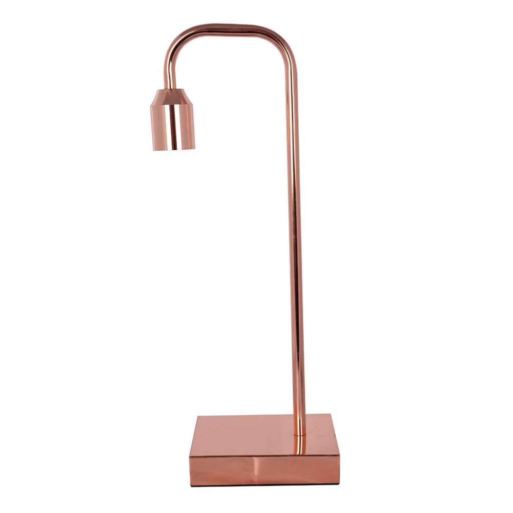 Design Tischlampe in Kupferfarben Metall