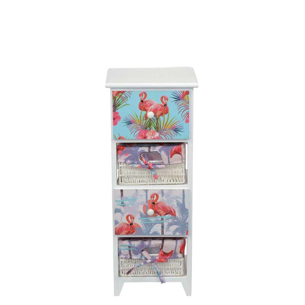 Schlafkommode im Flamingo Design 30 cm breit