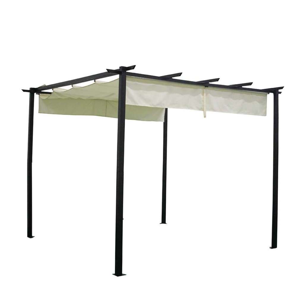 Pavillon in Creme Weiß und Schwarz modern