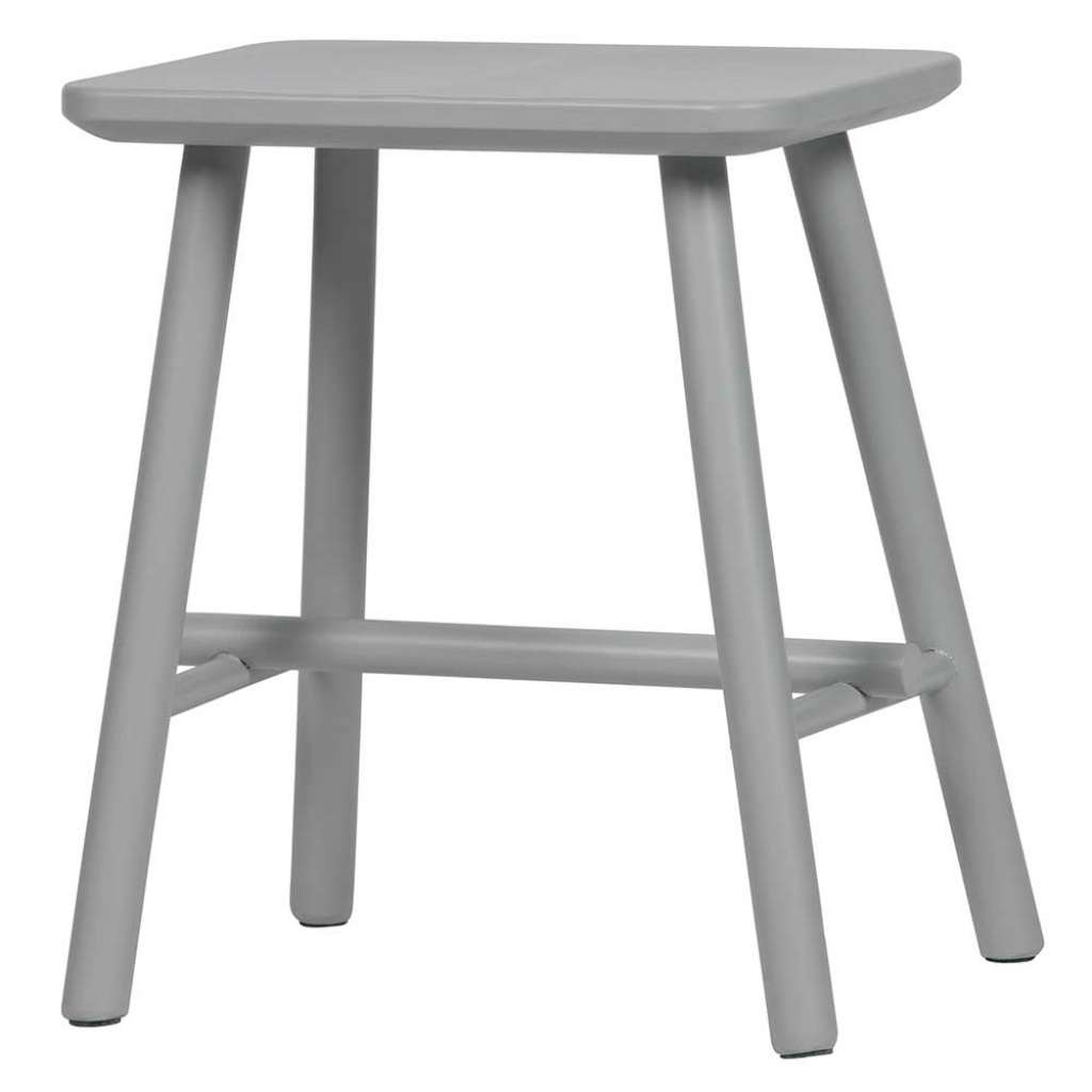 Hocker in Beton Grau Massivholz