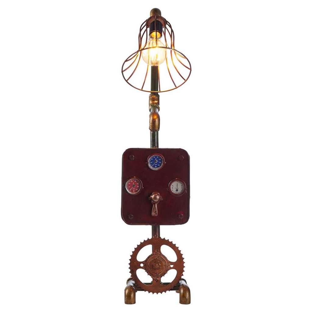 Design Tischlampe aus Eisen Factory Look
